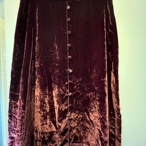 Madewell velvet skirt